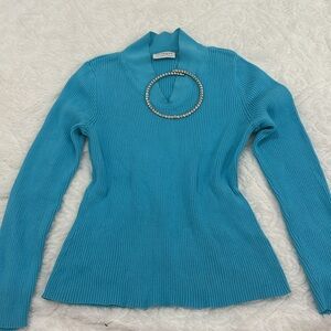 Vintage Women's Blue Sweater